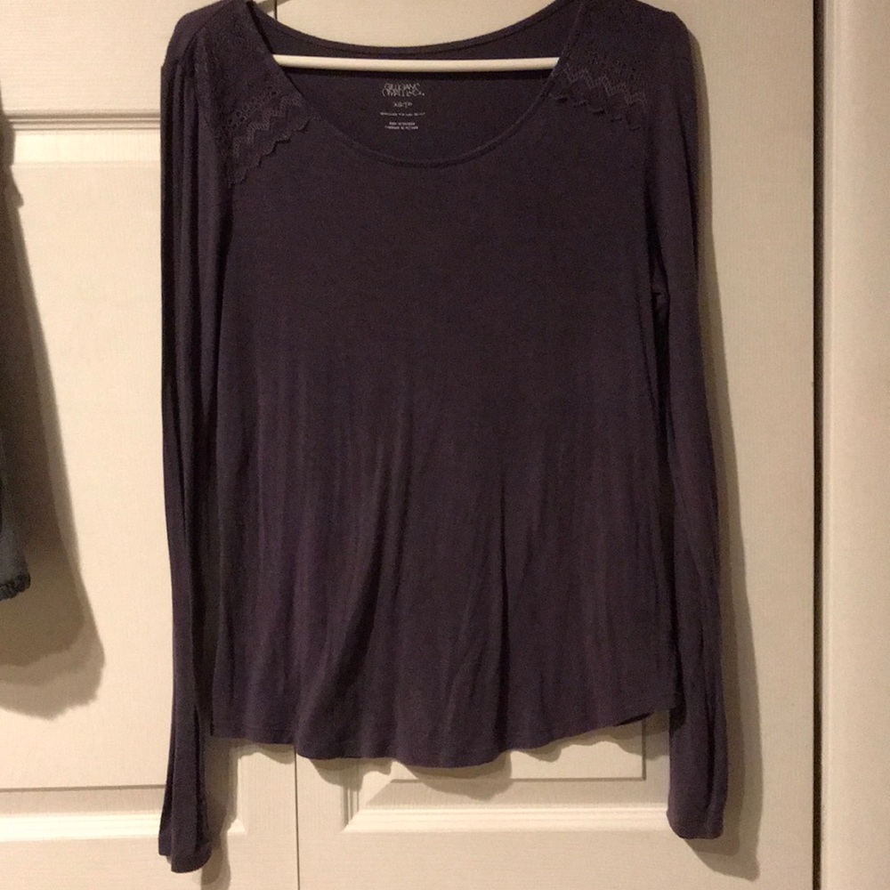 Gillian & O’Malley Purple Pajama Shirt